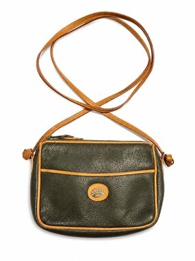 Authentic Vintage Gucci Plus Dark Green Leather Crossbody Bag Italy Rare